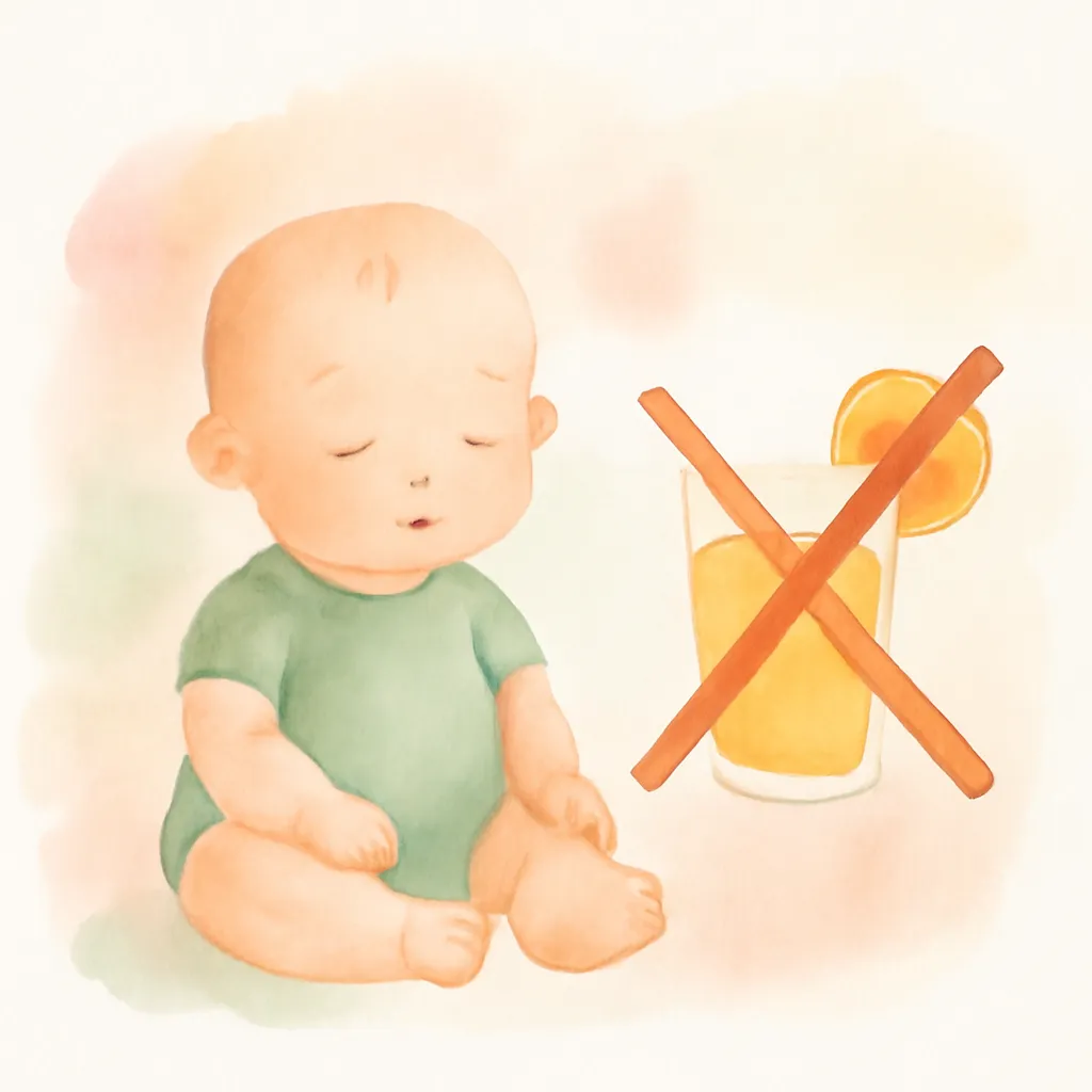 ¿Zumo de naranja antes de los 6 meses?